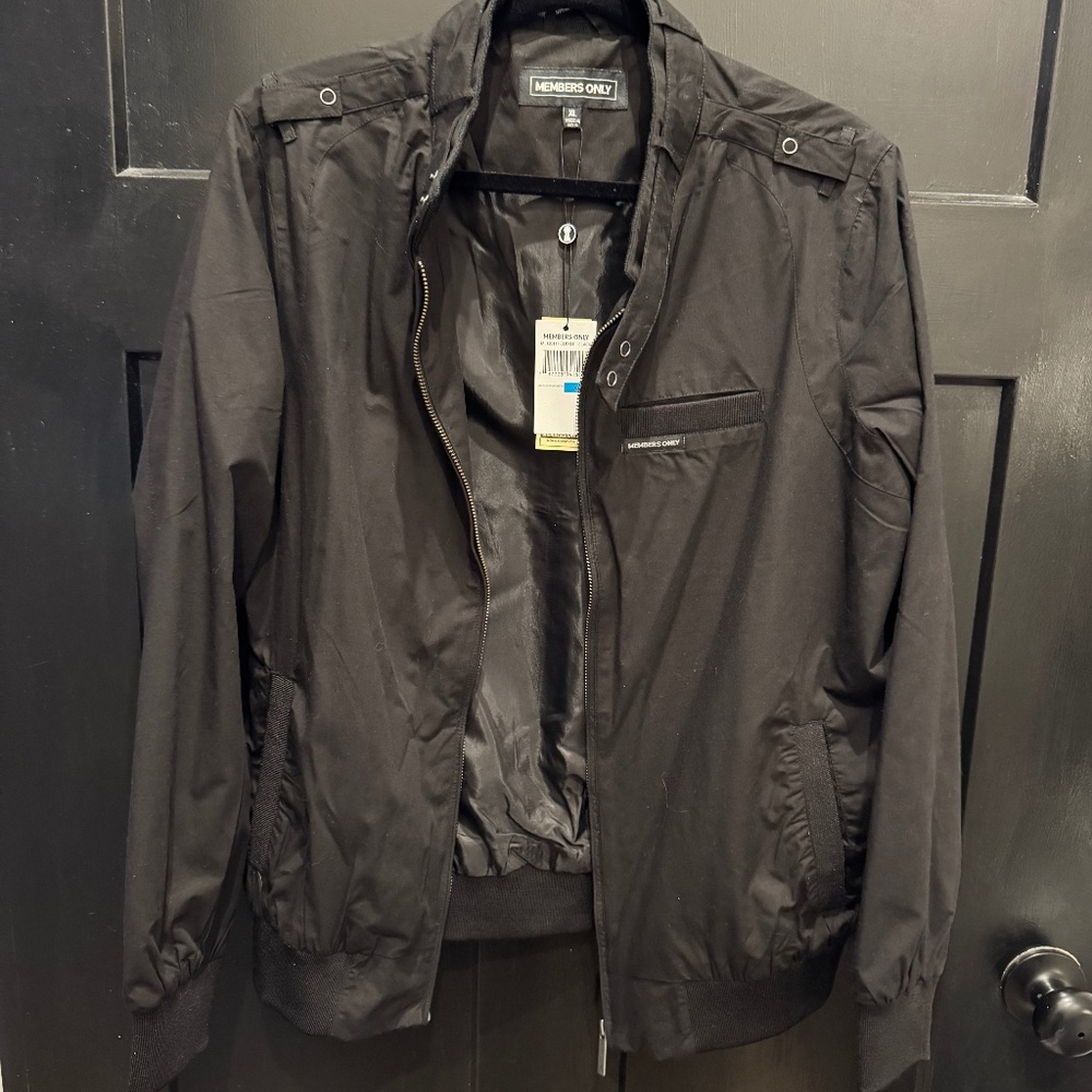 Members Only Jacket Slim Fit Racer Jacket - NEW WITH TAGS